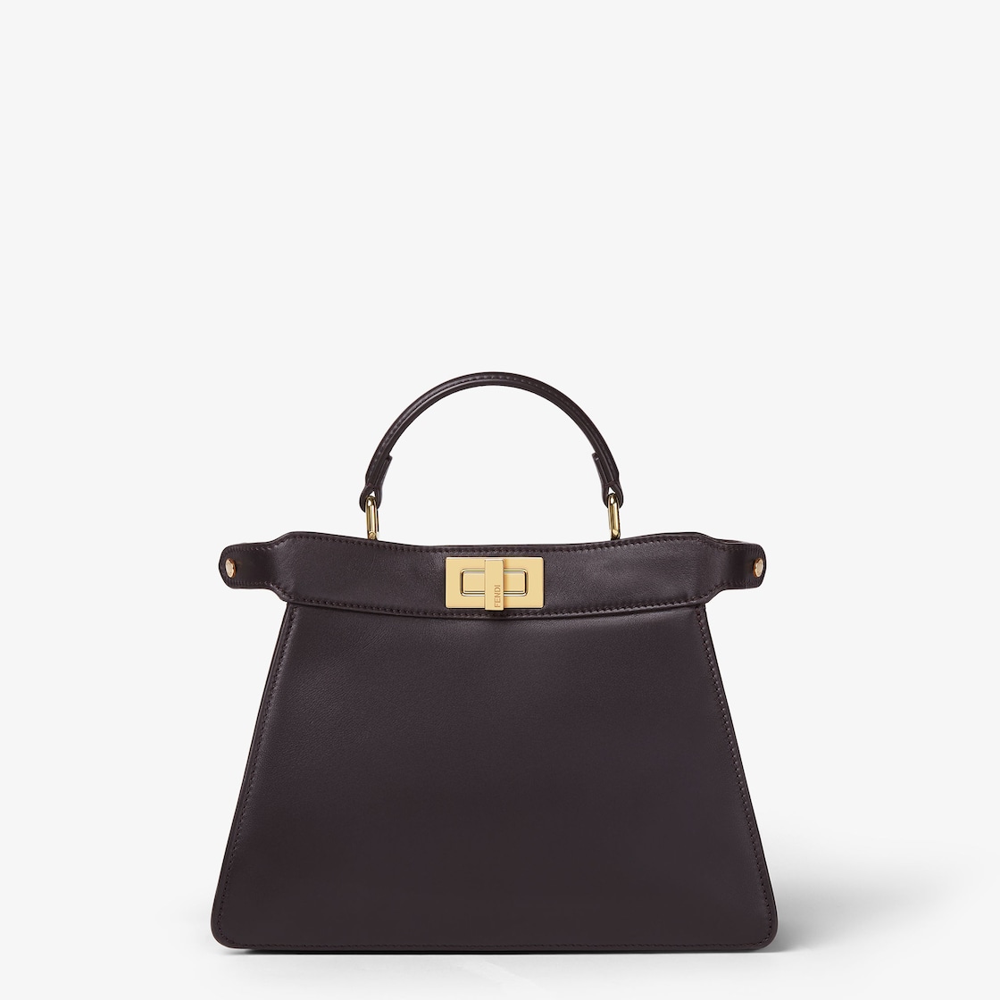 FENDI Peekaboo ISeeU Small Dark brown leather bag - Image 1